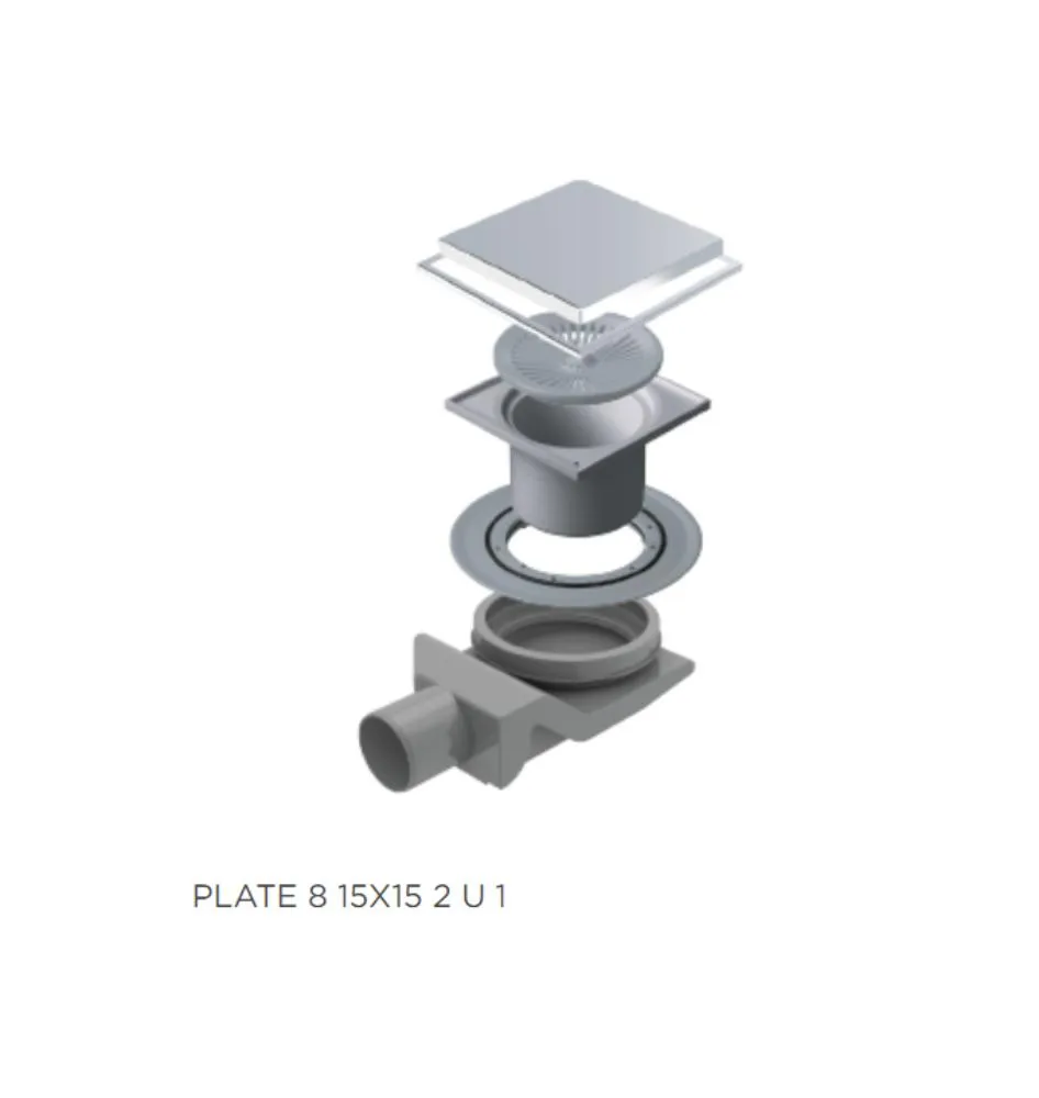 CONFLUO STANDARD PLATE 8 15X15 2 IN 1