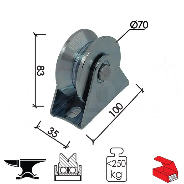 DABEL TOČAK T1005 ZNB FI70Yx83/100x35MM 2 LEŽ Q