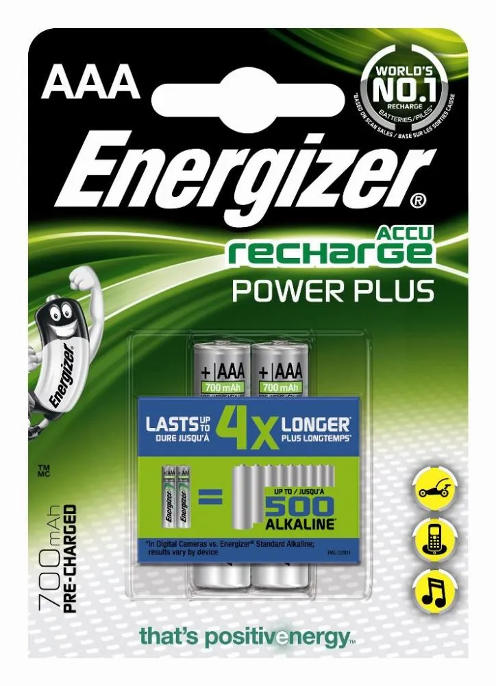 ENERGIZER BAT. 700mAh AAA 2/1