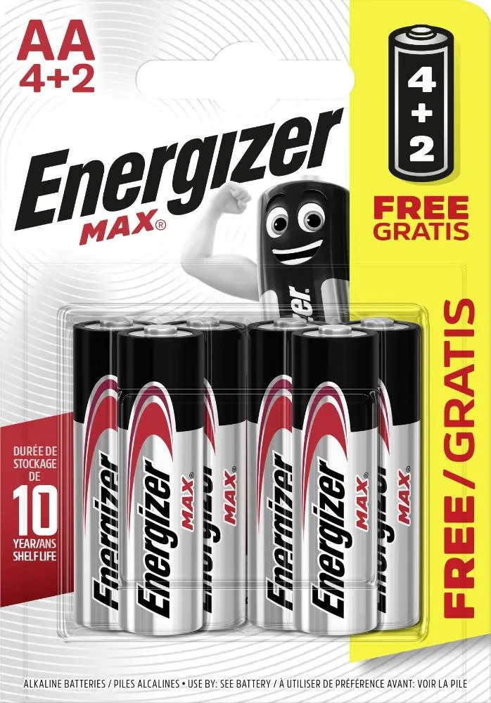 ENERGIZER BATERIJA MAX AA 4+2