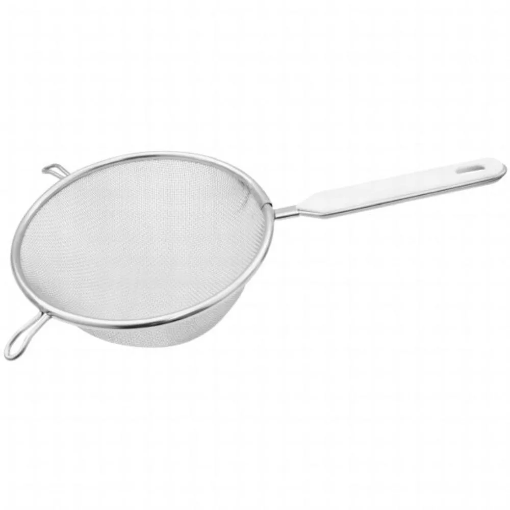 FACKELMANN CEDILJKA INOX 18CM,BELA DRSKA