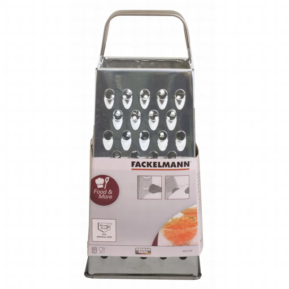 FACKELMANN RENDE 20CM INOX CETVOROSTRANO