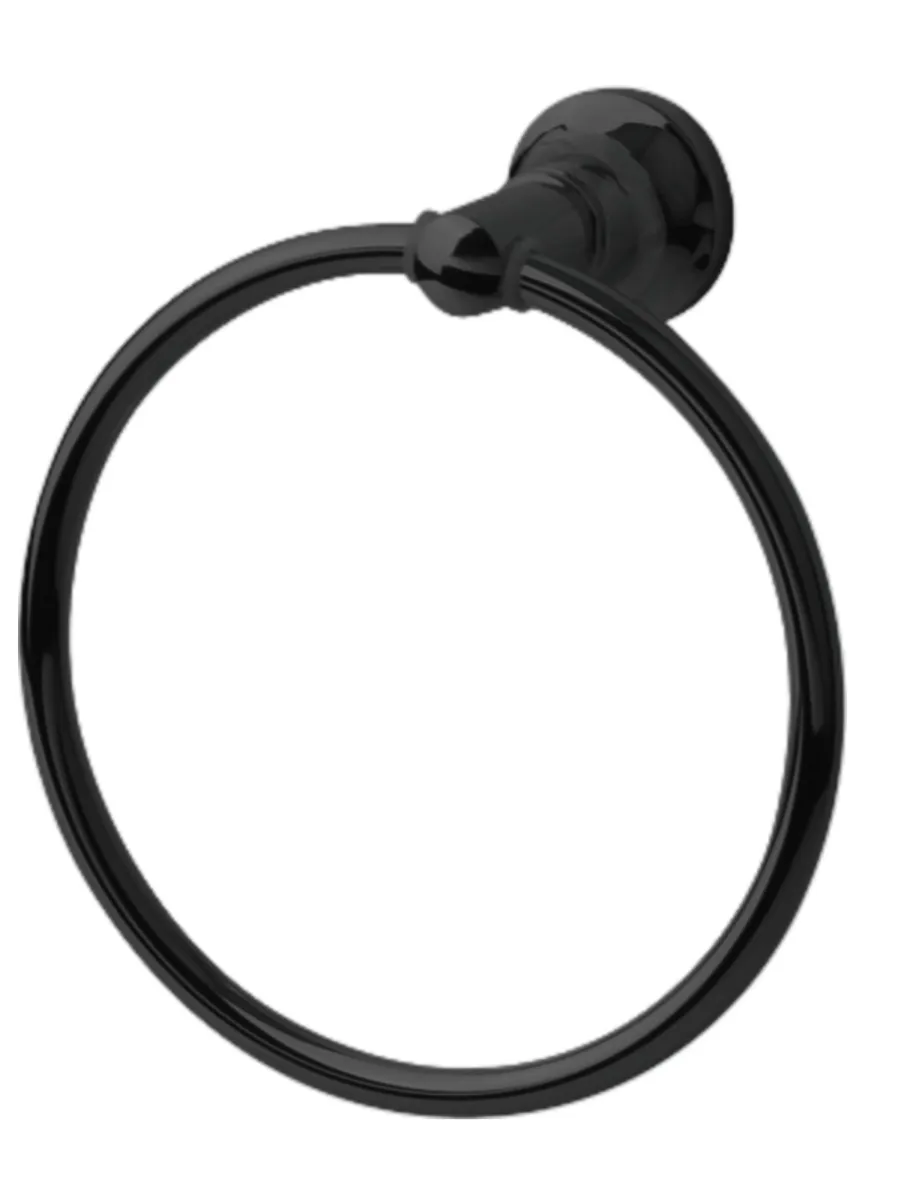 FLUSSO DRŽAČ PEŠKIRA OKRUGLI BLACK