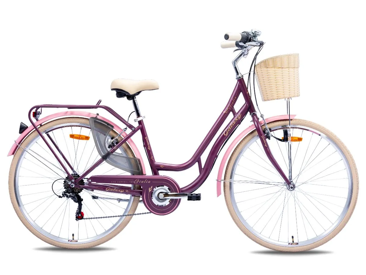 GALAXY BICIKLA GIULIA 28"/6  BORDO/ZLATNA MAT