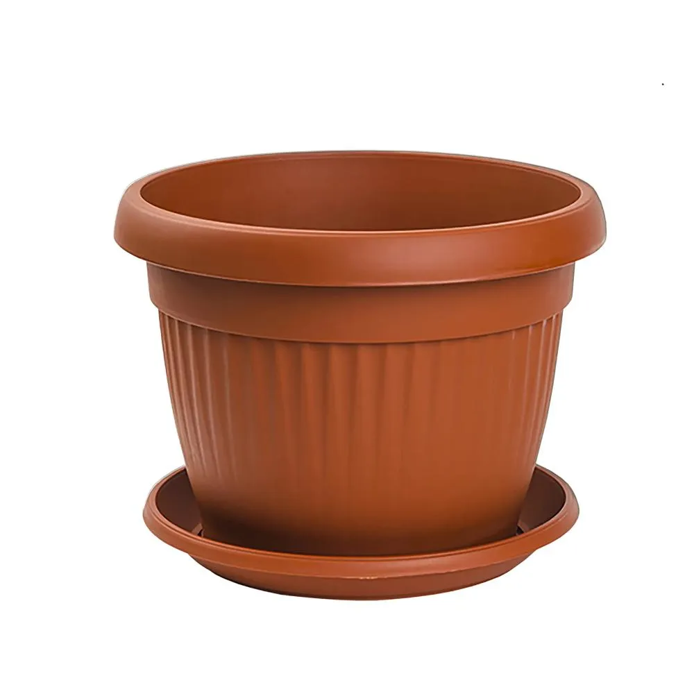 GARDINO MEDITERAN SAKSIJA SA PODM. 17CM TERAKOTA