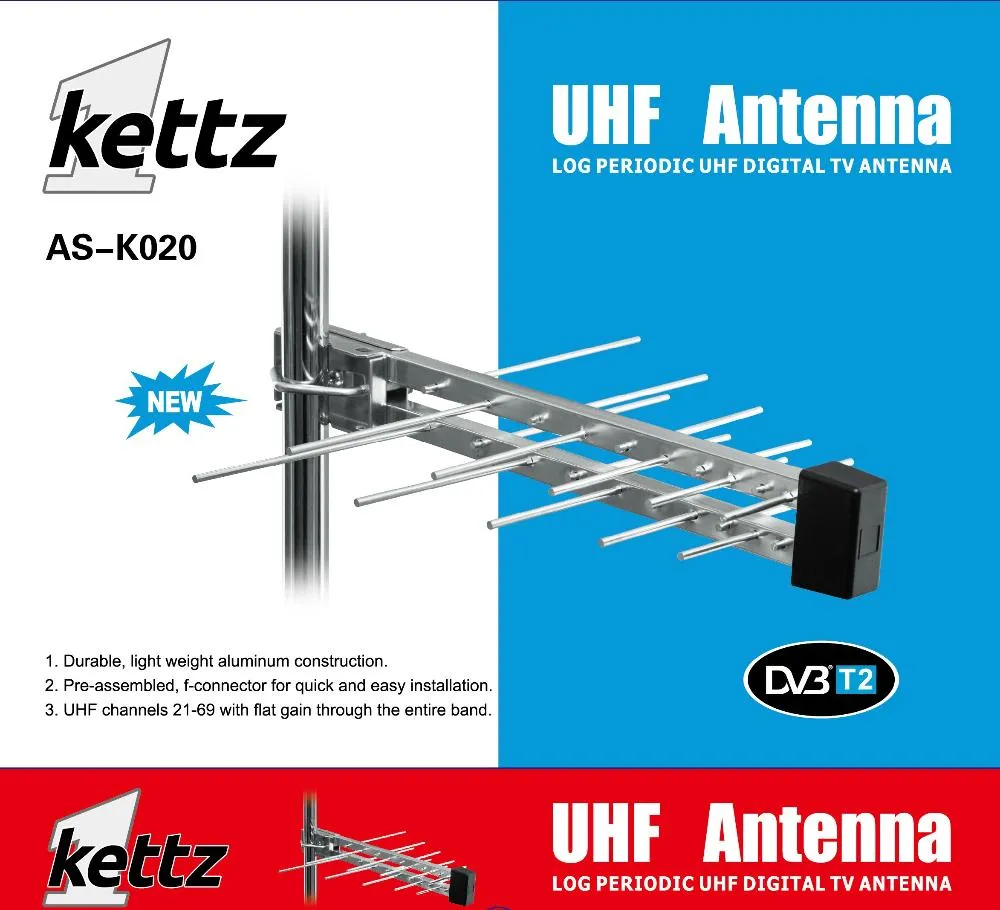 KETTZ SPOLJNA ANTENA TV FM/T2 RF KONEKTOR AS-K020