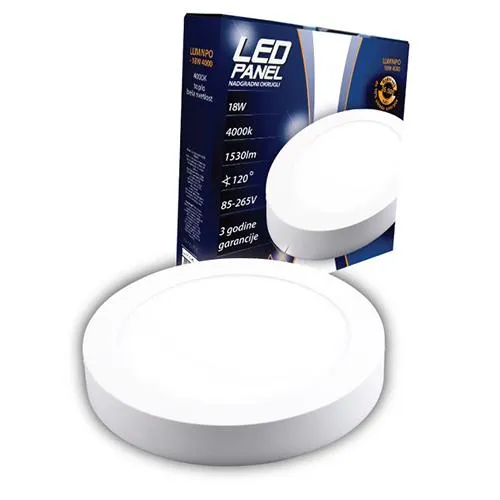 LUMAX LED PANEL NADGRADNI OKRUGLI MNPO 18W 4000K