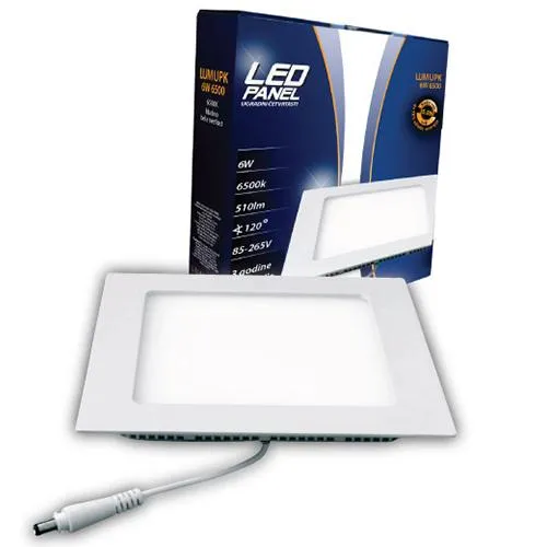 LUMAX LED PANEL UGRADNI ČETVRTASTI MUPK-6W 6500K