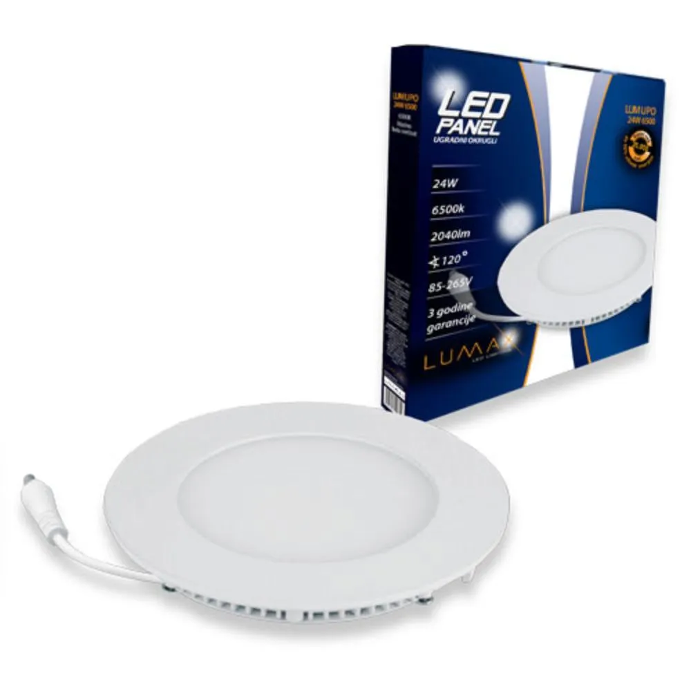 LUMAX LED PANEL UGRADNI OKRUGLI MUPO-24W 6500K