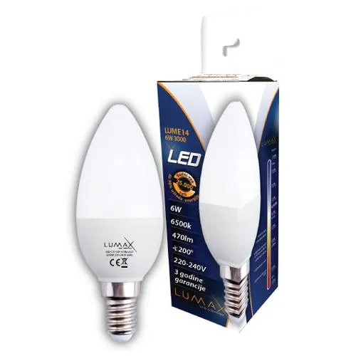 LUMAX LED SIJALICA E14-06W 6500K