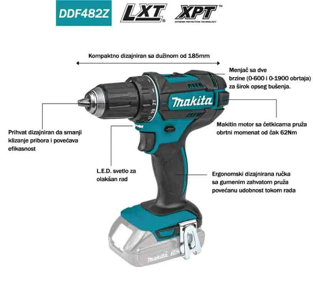 MAKITA AKU BUSILICA DDF482Z