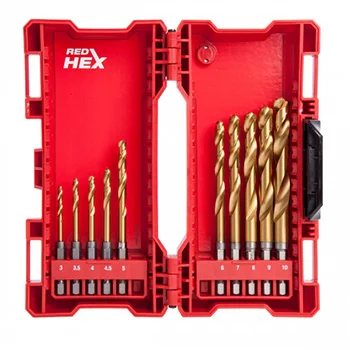 MILWAUKEE TIN-HEX 3-10MM 1/4" 10/1 SET