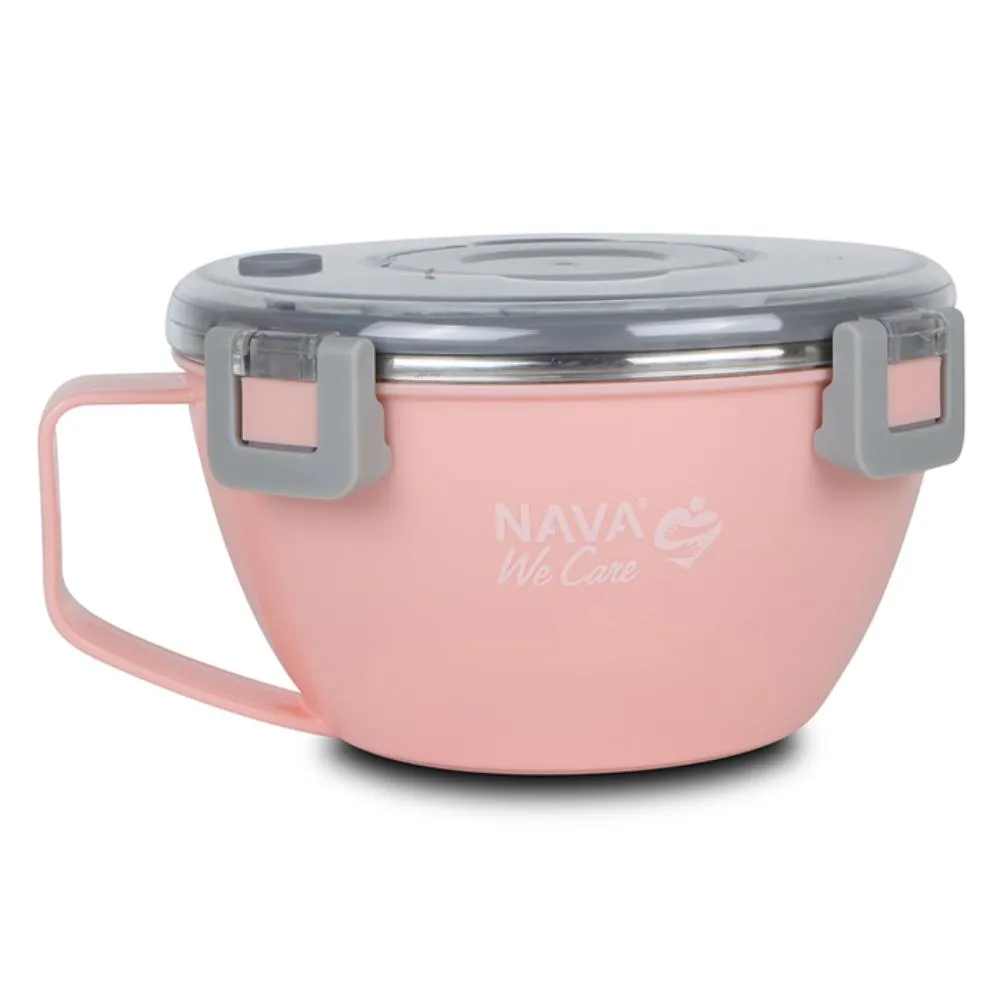 NAVA INOX KUTIJA ZA HRANU ROZE 850ML WE CARE OKRUG.