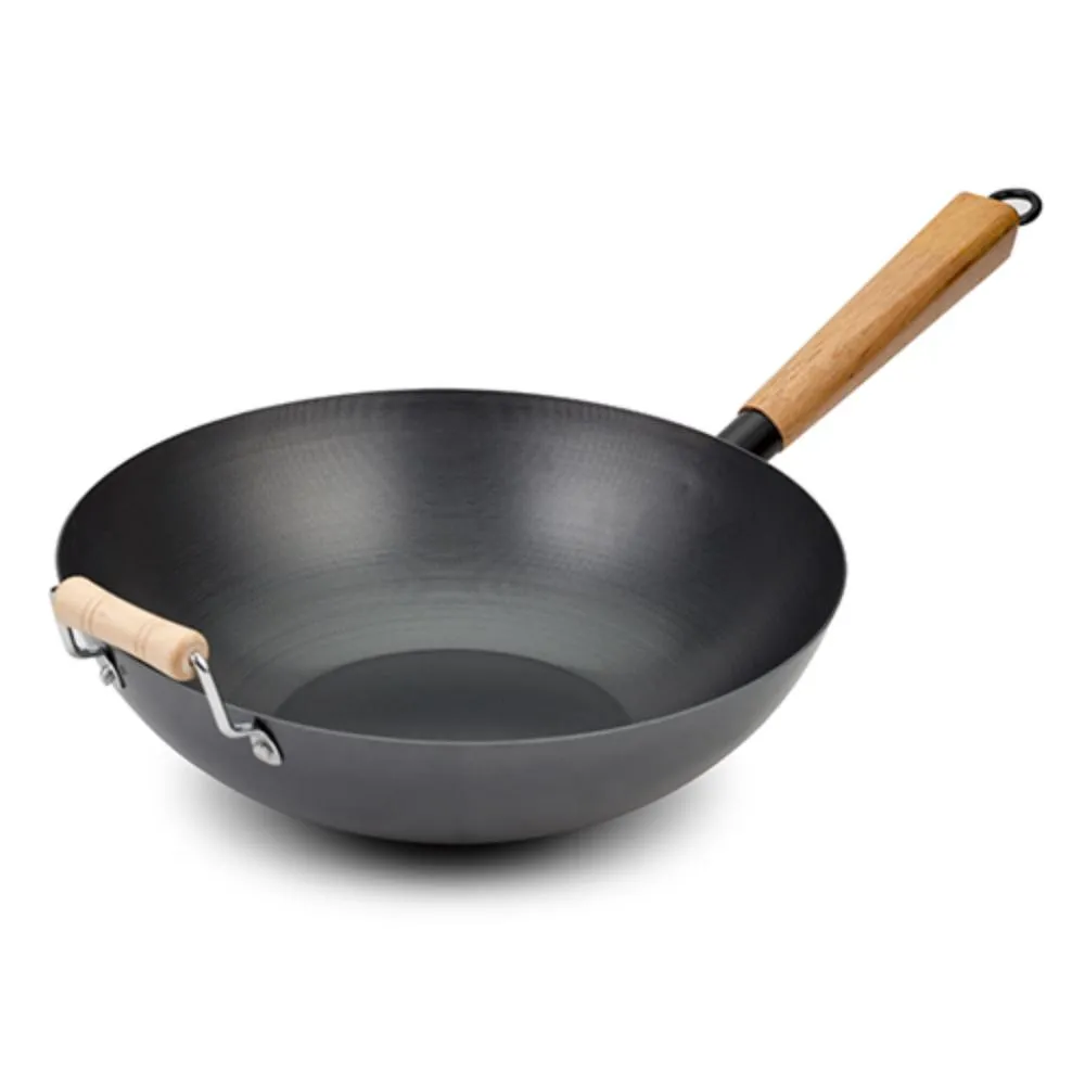 NAVA VOK OD UGLJEN.CELIKA SA RUCKOM 32CM CANTONESE