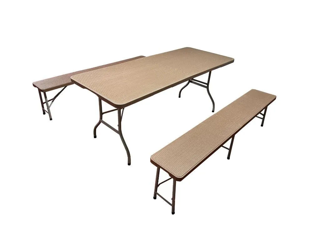 NEXSAS PLASTICNI SET RATAN STO+2 KLUPE F180813