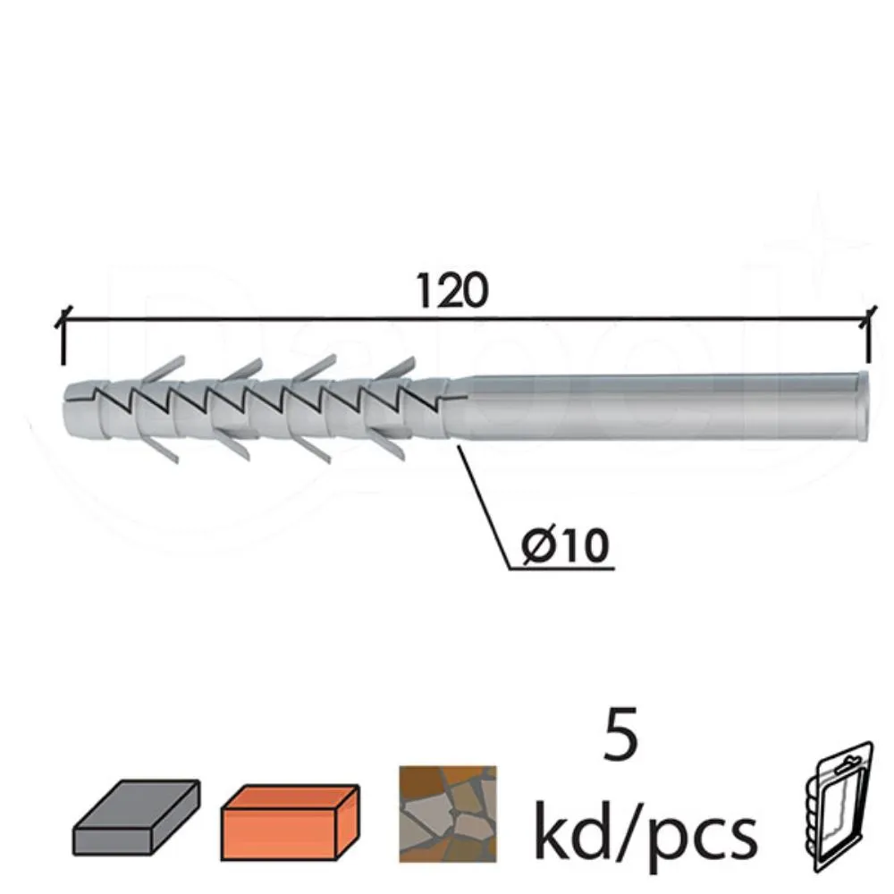 RU METAL TIPL 10X120MM SIVA