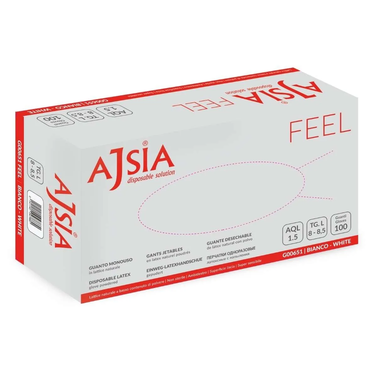 SEIBL RUKAVICE LATEX BELE AJSG00651-S SA PUDEROM