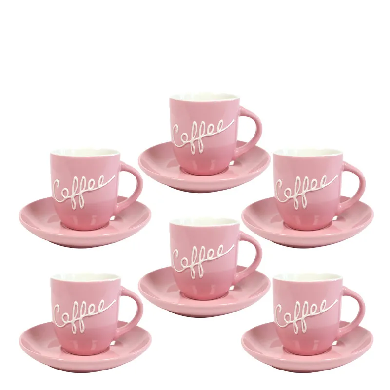 SIGMA PORCELAN SET ZA KAFU 6/1 COF/ROZE