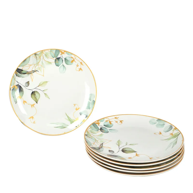 SIGMA SET ZA KOLAČE 19CM 6/1 ZELENI LIST