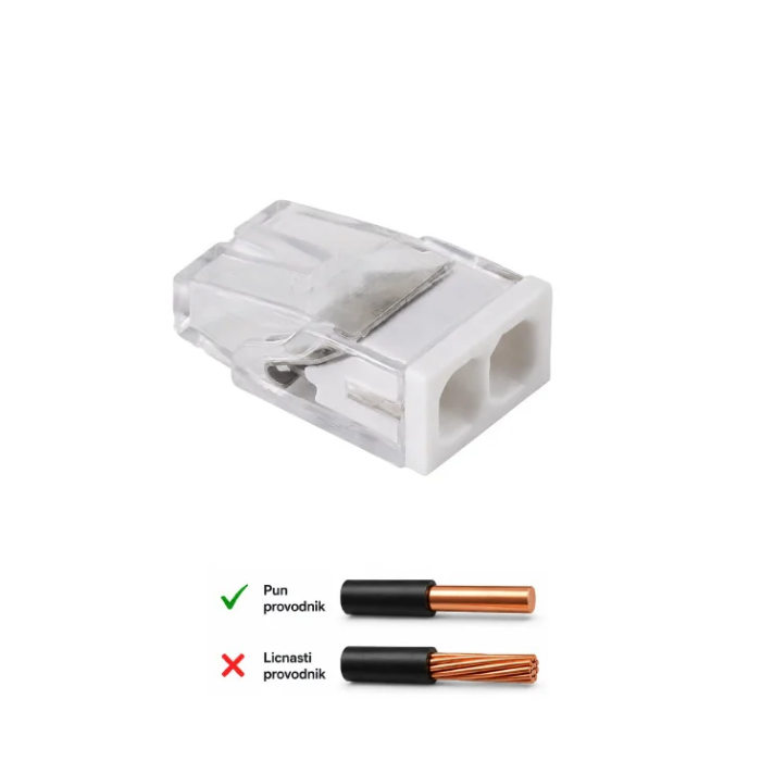 UBODNA KLEMA 2P 450V/24A, 0.5-2.5MM2