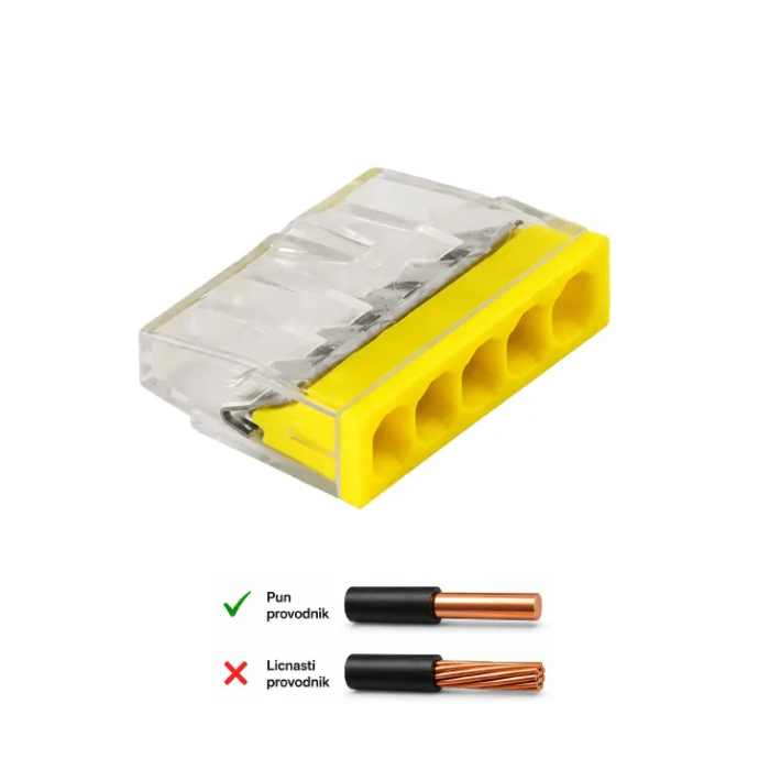 UBODNA KLEMA 5P 450V/24A, 0.5-2.5MM2