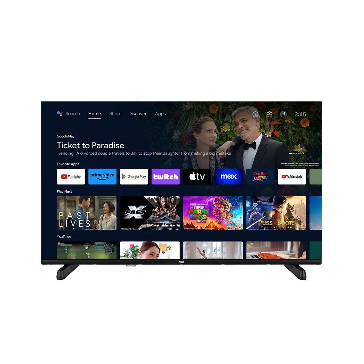VOX TV UHD 43VAU754BHB