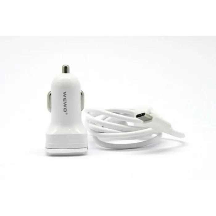 WEWO W-006 AUTO PUNJAČ XUSB 2.4A + TYPE-C USB CA