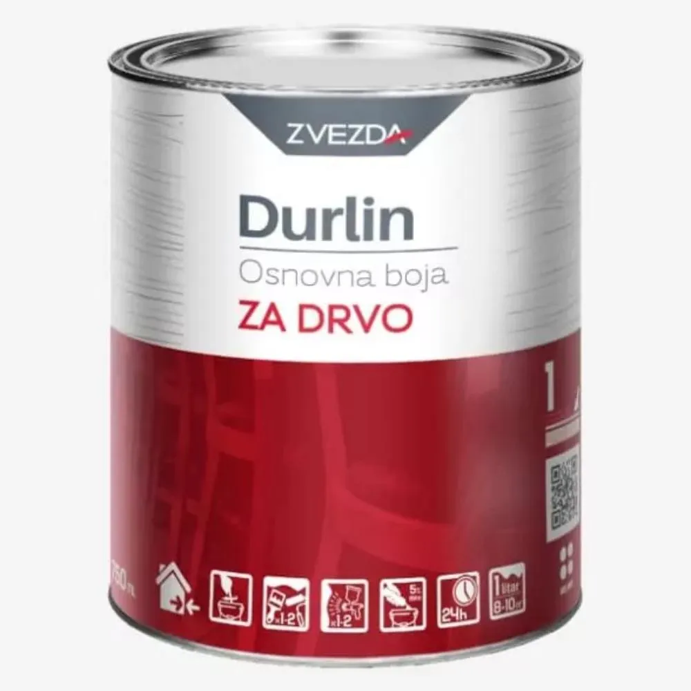ZVEZDA HELIOS OSNOVNA BOJA ZA DRVO BELA  0.75L