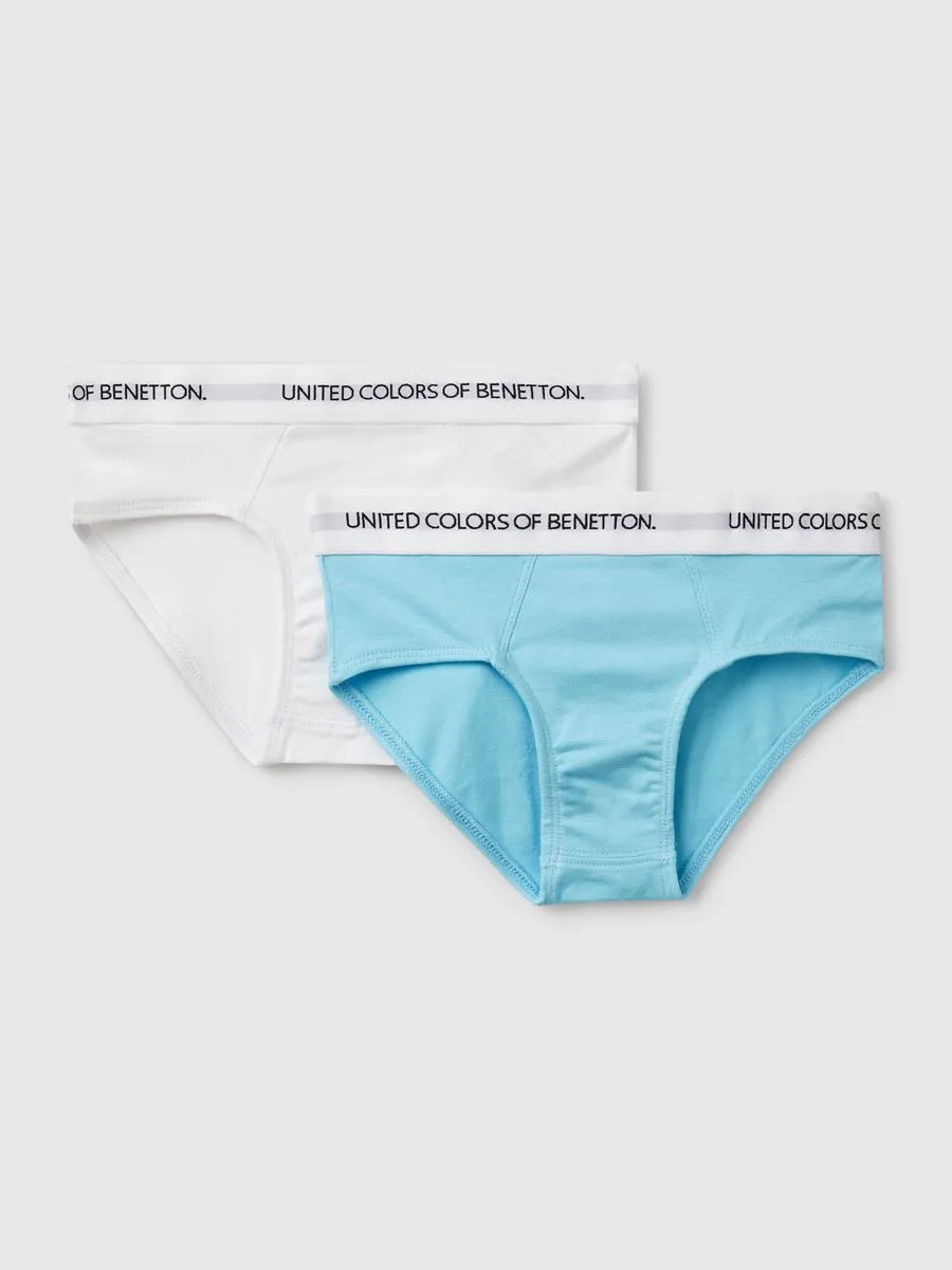 Benetton dečiji komplet dva para slip gaćica