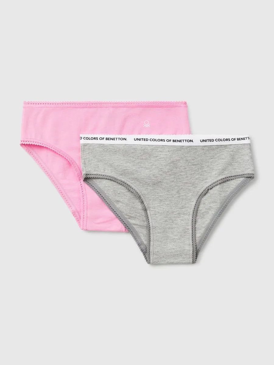 Benetton dečiji set dva para slip gaćica