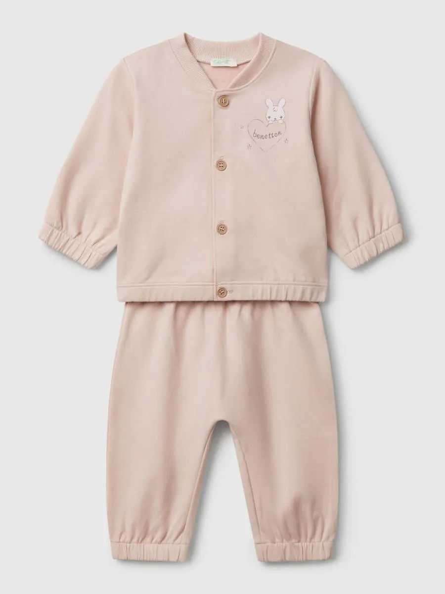 Benetton komplet duks i pantalone za bebe