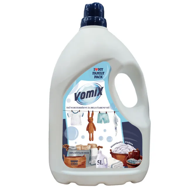 Deterdžent tečni za mašinsko i ručno pranje veša 5l vomix