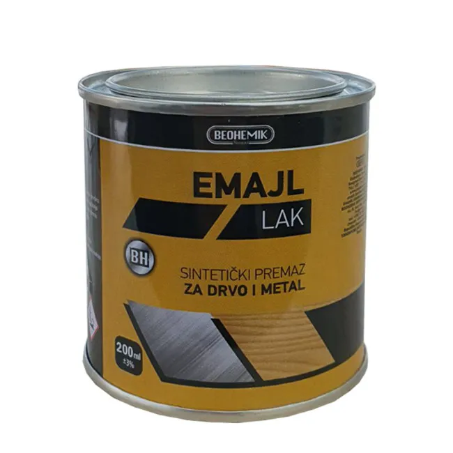 Emajl lak uljani sivi za drvo i metal 0.2l