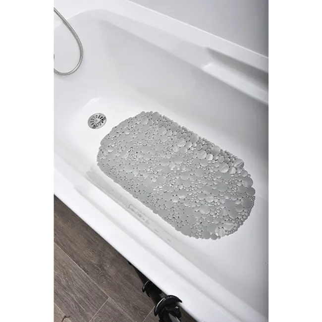 GUMA  ZA KADU 69x36CM PVC PROZIRNO-SIVA BUBBLES TENDANCE