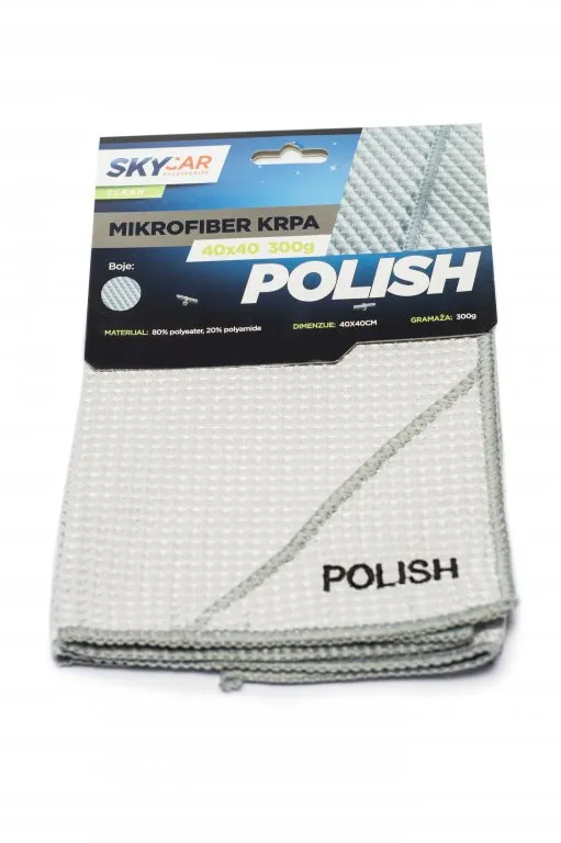 Krpa mikrofiber za poliranje 40x40cm 300gr skyclean