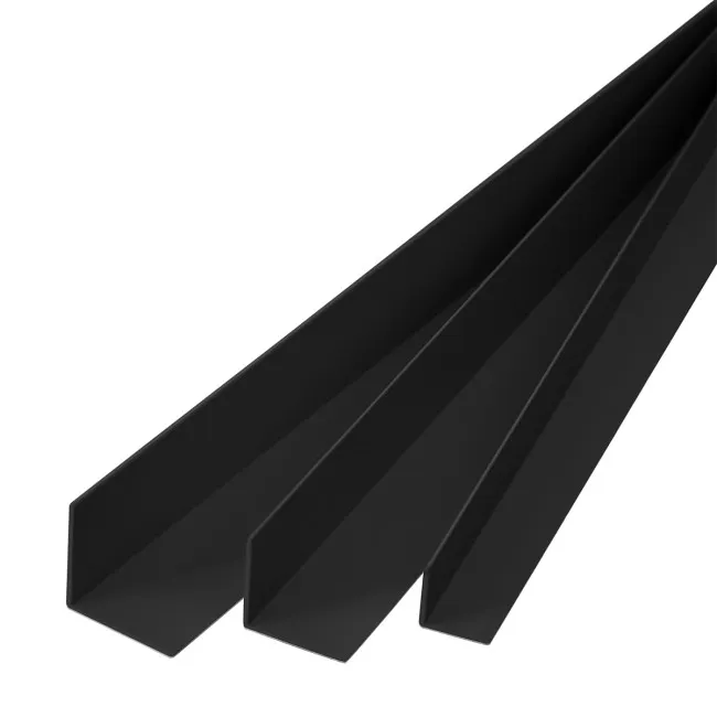 Lajsna pvc ugaona crna 35x35mm, 260cm