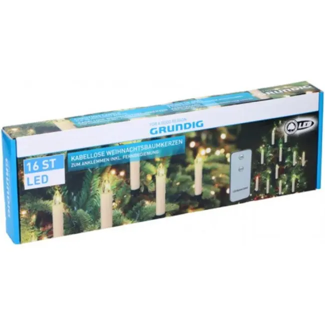 Lampice za jelku sveca 16led sa daljinskim