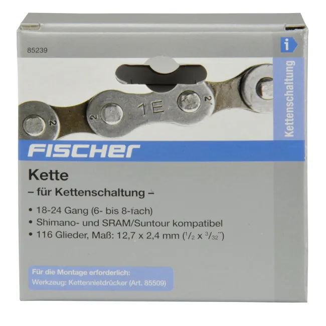 Lanac za menjač bicikla 6-8 1/2x3/32 fischer