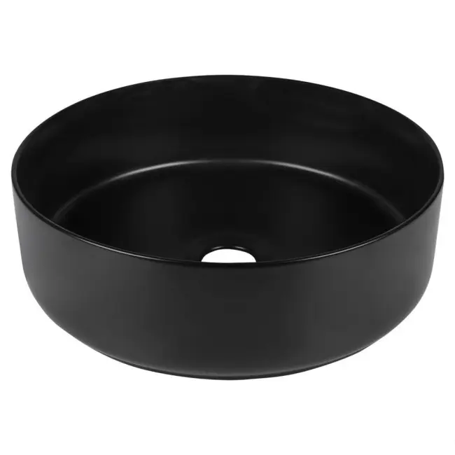 Lavabo okrugli keramički mira ø 36 cm crni