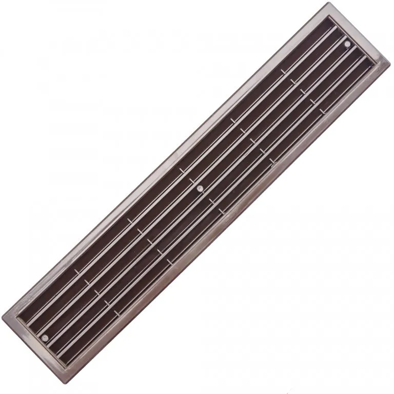 Mreža ventilacijska, za vrata, smeđa, 9x