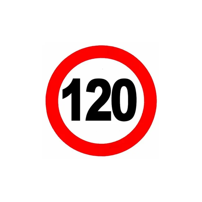 Nalepnica ograničenje brzine 120 fi120