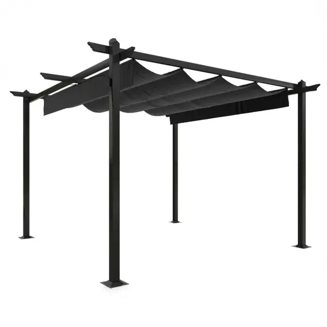 PERGOLA  3X3M  TAMNO SIVA