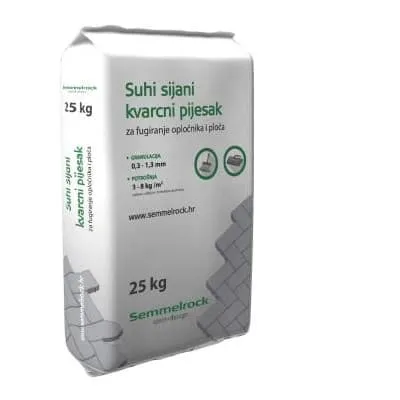 Pesak kvarcni 0.1-1.3mm siva 25kg