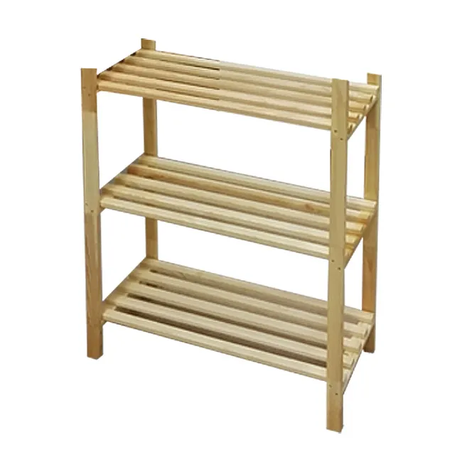 Polica drvena 30x75x80cm, 3 nivoa