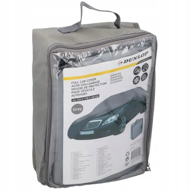 Prekrivač za auto 534x178x120cm sivi dunlop