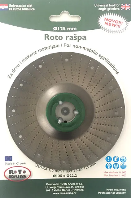 Roto turpija fi 125-1.5mm