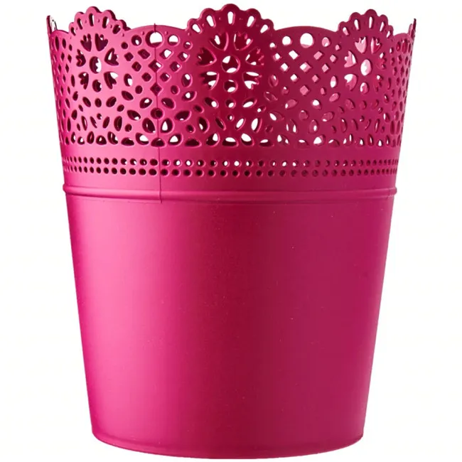 SAKSIJA ČIPKA  LACE OKRUGLA FI 18CM CIKLAMA