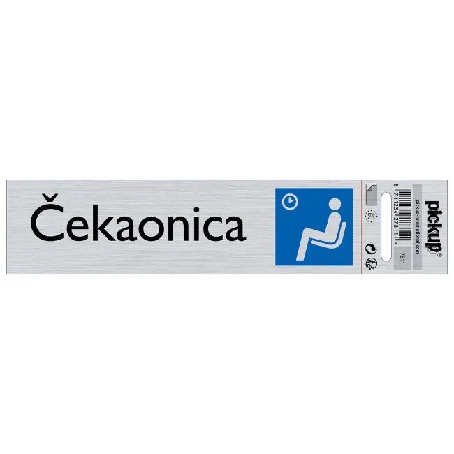 Samolepljiva pločica - čekaonica -165x44mm