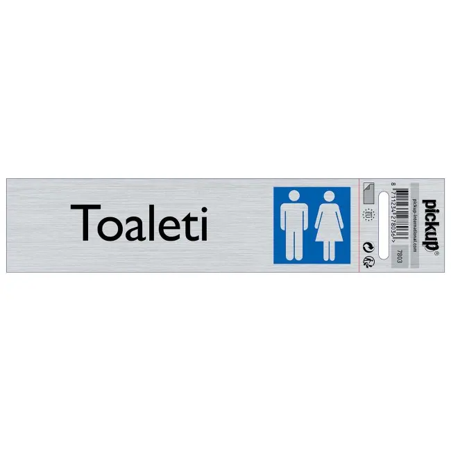 Samolepljiva pločica - toaleti -165x44mm