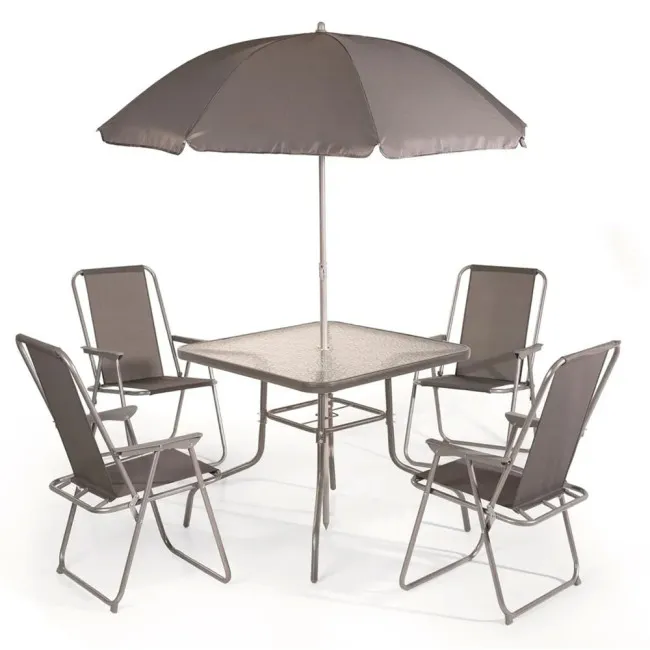 Set 4 stolice+sto+suncobran